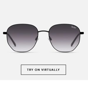 QUAY wire frame polarized sunglasses